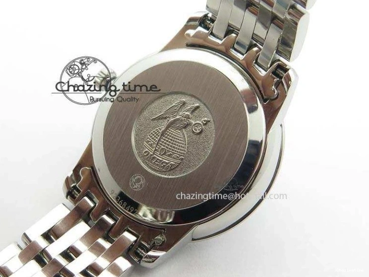 0505 Colorful De Ville 27mm Ladies MK 1:1 Best Edition White MOP Dial On SS Bracelet Ronda Quartz 8191